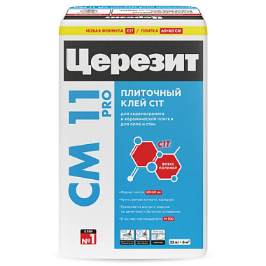 Клей Церезит СМ 11 Pro для плитки фольга 25 кг 2634176