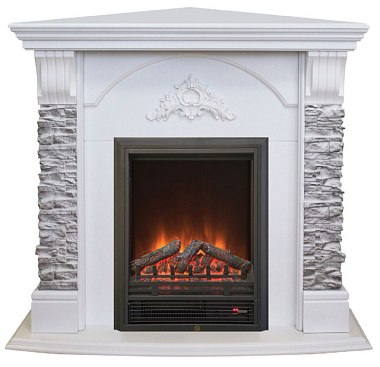 Каминокомплект Real Flame Athena Corner GR STD/EUG WT + Eugene 25,5