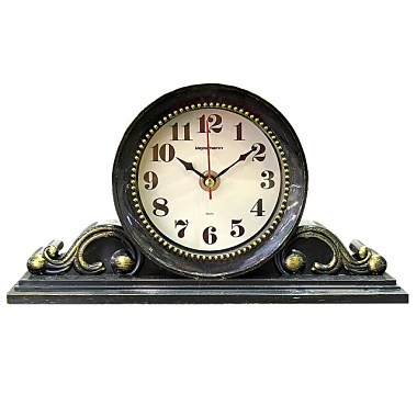 Часы настольные Vepsmann VN-314 классика черный с золотом 25,5*14*5,4 см 929625