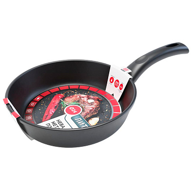 Сковорода НМП антипригарное покрытие литая съемная ручка 24 см 6024