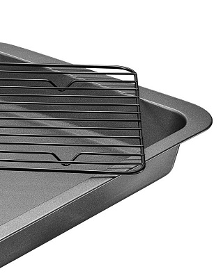 Противень Regent Inox Easy глубокий с решеткой-гриль 36*27*4,5 см 93-CS-EA-2-05***