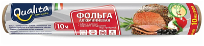 Фольга алюминиевая Qualita 10 м в рулоне/30