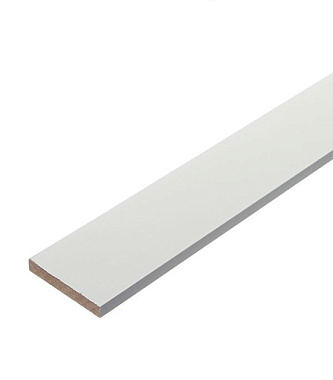 Наличник Верда прямой Белый финиш-пленка 58*8 мм**