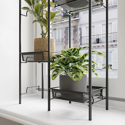 Подставка для цветов ЗМИ Лира 24 графит ПДЦЛИ24ГР