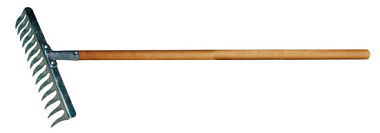 Грабли Белцентромаш Молодость моя стальные с защитным покрытием витой зуб с черенком 1004-12-ч