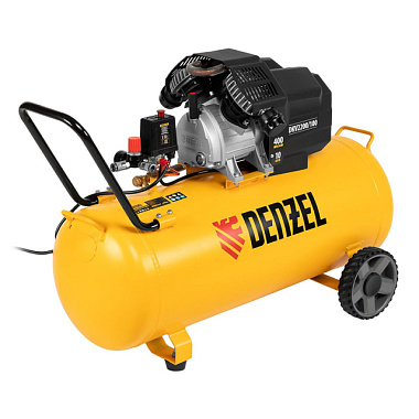 Компрессор Denzel DKV2200/100 Х-PRO воздушный 2,2 кВт 400 л/мин 100 л 58079