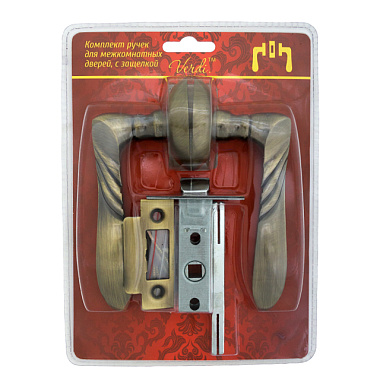 Комплект ручек Verdi 39АВ/45 бронза, механизм С45