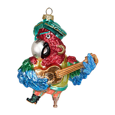 Украшение Holiday Classics Попугай-пират стекло 10*6,5*11,5 см 203709