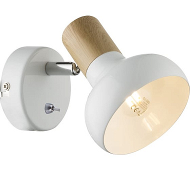 Спот подсветка Rivoli Lorena поворотный с выключателем 1*Е14 40 Вт 7052-701