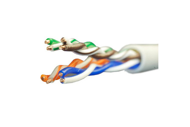 Кабель Витая пара UTP 4 пары AWG 24 Cat.5e внутренняя Cu Standard UTP 4*2*0,48 5e In/Cu 01-0328