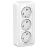 Розетка Schneider Electric Blanca наружная тройная без заземления без штор изол.пл. 16А 250В белый