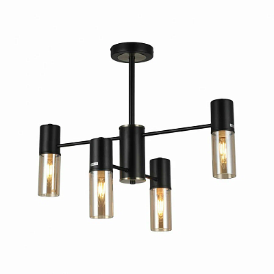 Люстра Imex потолочная 4*40Вт Е14 MD.51829-4-S-BK+AB