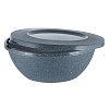Миска Plast Team Stone с крышкой темный камень 3 л PT107511026