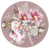 Блюдо для сервировки стола Nouvelle Home Розовый букет вращающ. стекло d=19/32см h=2,2см 5341256
