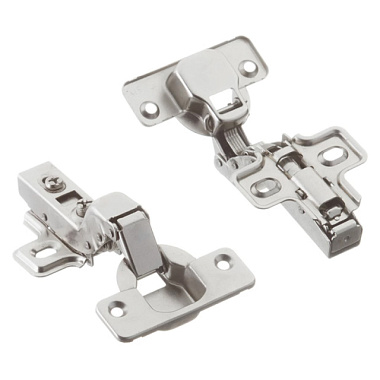 Петля мебельная Element click внутренняя с доводчиком 110° с ответной планкой белый цинк 2 шт