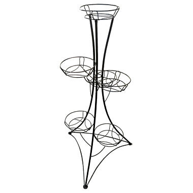 Цветочница Классика 6 черная 16050406