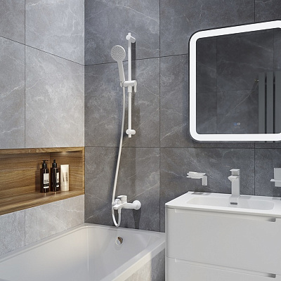 Стойка Iddis Ray для душа белая матовая RAY70W0i17