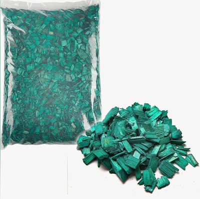 Щепа декоративная зеленая 60 л