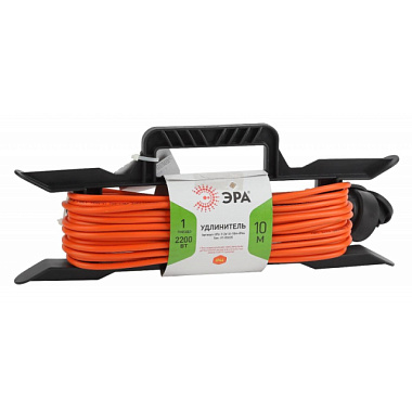 Удлинитель Эра силовой на рамке без заземления 1 гн 10м ПВС 2х1 IP20 UFx-1-2x1.0-10m