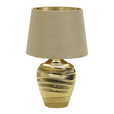 Светильник Lucia Дукат настольный золото/серый 40W E14 368