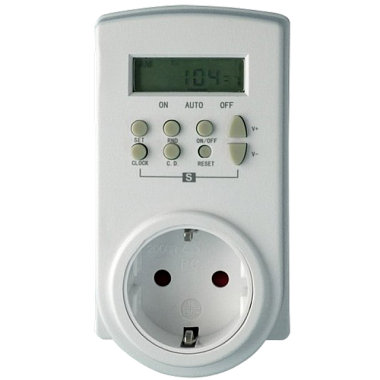 Таймер Rev электронный недельный интервал 1 мин.20 вкл/сутки белый 66989 6