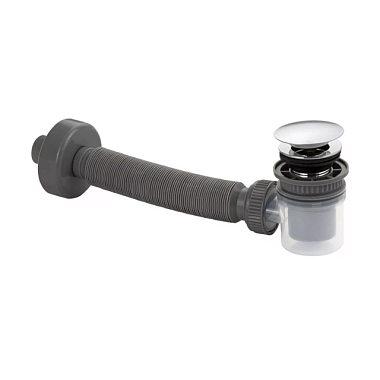 Сифон Brimix для раковины автомат с системой клик-клак АБС пластик универсальный 4009