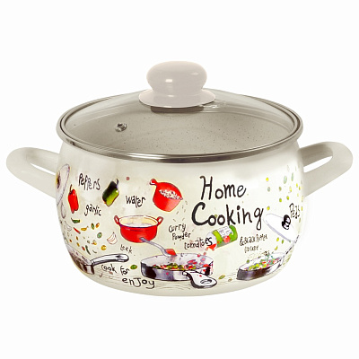 Кастрюля Metalac Гурман сфер эмалированная 2,4 л 348685