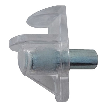 Полкодержатель Левша для стекла 4 мм d 5 мм 4 шт У8-4710