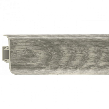 Плинтус Rico ПВХ 47 Дуб норвежский с кабель-каналом 52 мм 2,5 м 