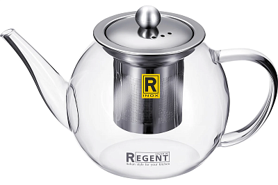 Чайник заварочный Regent Inox Linea Franco с ситечком стекло 0,6 л 93-FR-TEA-11-600