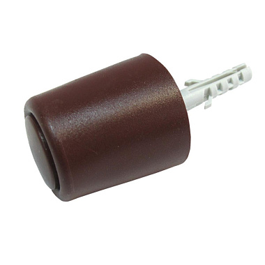 Стопор Fix-o-moll для двери напольн. с шур. коричневый d 26 мм 2 шт 37-07