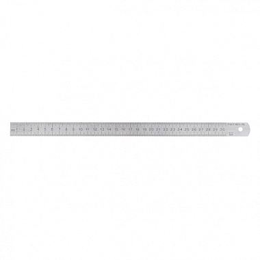 Линейка измерительная, металлическая 300 мм 30561