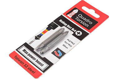 Набор бит Quadro Torsion №4 Ph2*Ph2 Ph1*Ph3-50 мм 2 шт 490004