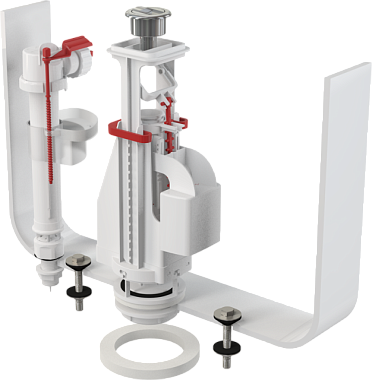 Выпускной комплект AlcaPlast с двойной кнопкой, впускной механизм A18-1/2'' SA08ASK 1/2'' Chrom