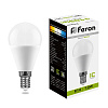 Лампа светодиодная Feron LED 13Вт Е14 белый матовый шар LB-950/1