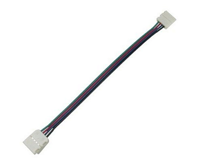 Коннектор Ecola 15 см зажим-зажим 4-х конт SMD5050 RGB SC41U2ESB*