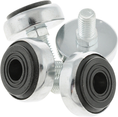 Ножка Tech-Krep металлическая с резьбой М10, хром пакет 4 шт 127441