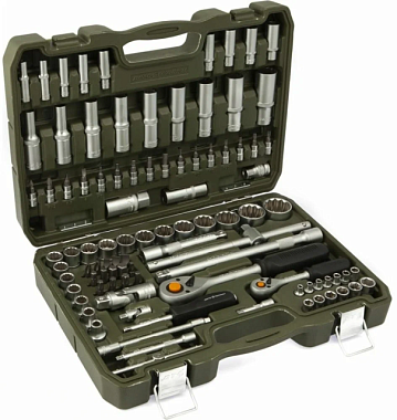 Набор головок двенадцатигранных Дело Техники 94 предм с принадлежностями 1/4" 1/2" 622794