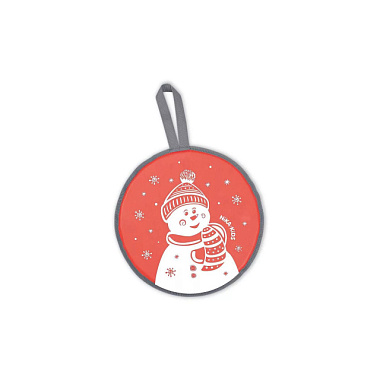 Ледянка Ника Снеговик красный диам. 400 мм ЛР40