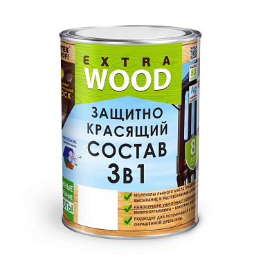 Состав защитно-красящий Farbitex Профи Wood Extra 3 в 1 для древесины груша 0,8 л***