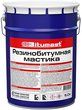 Мастика Bitumast резинобитумная 4,2 кг/5 л