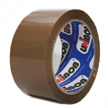 Клейкая лента Unibob 400 упаковочная темная ИУ 48 мм*66 м 31246