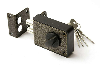 Замок накладной Аллюр Стандарт ЗH 1-3-1С бронза