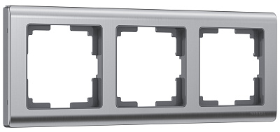 Рамка Werkel Metallic на 3 поста глянцевый никель W0031602/WL02-Frame-03
