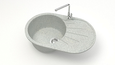 Мойка Aquadream каменная светло-серая гранит матовая 110/Q10