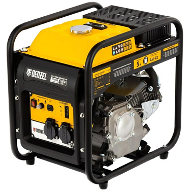 Генератор Denzel бензиновый инверторный GT-3500iF 3,5 кВт 230 В открытый корпус ручной старт 94705