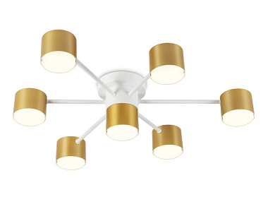 Люстра Ambrella FL51725/7 WH/GD белый/золото GX53/7 max 12W 645*135