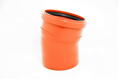 Отвод Политэк ПП наружный 110 мм 15 град 200211015