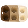 Форма для выпечки Nouvelle Daily Tiramisu силикон 6 ячеек 26*16,5*3,5 см 9904434