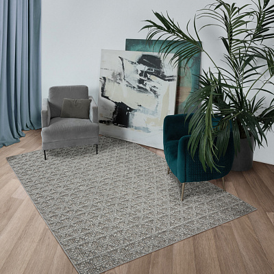 Ковер Gela 1,6*2,3 м BLUE/L.GREY 0D005A